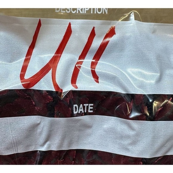 Dressbarn Womens Top 2XL Red‎ Black Floral Blouse Whimsygoth Vamp Fairy Burnout - Picture 7 of 7